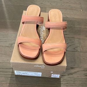 Madewell sandals stacked heels size 7